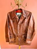 Aero Leather – Cheyenne Full-grain Horsehide Jacket – Cognac (UK 38 / EU 48)