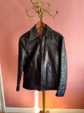 118 Second Läder – Dark Brown Goatskin Leather Jacket – Brown/Black (EU 48)